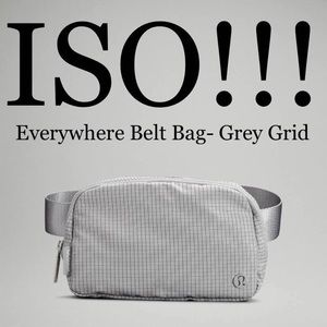 ISO: Lululemon Belt Bag in Grey Grid!